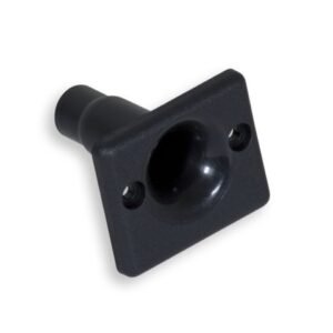 Durable Cable Guide for Reel – black flange-mount fencing reel cable guide