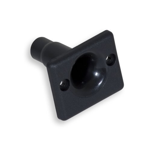 Durable Cable Guide for Reel – black flange-mount fencing reel cable guide